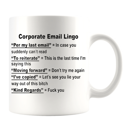 CORPORATE EMAIL LINGO